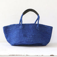 サイザルバスケット LSサイズ インディゴブルー