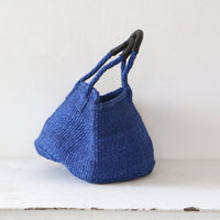 サイザルバスケット LSサイズ インディゴブルー