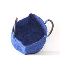 サイザルバスケット LSサイズ インディゴブルー