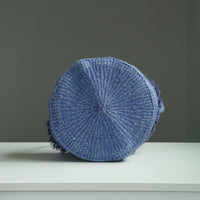 サイザルバスケット MSサイズ フリンジ ラベンダー