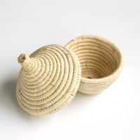 raffia with lid/S