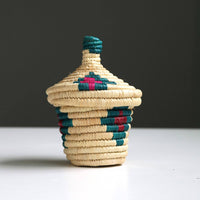 raffia with lid/S