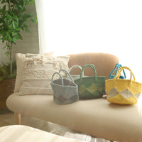 サイザルバスケット SSサイズ ダイヤ ベージュ・ブラウン