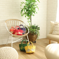 サイザルバスケット SSサイズ ダイヤ ベージュ・ブラウン