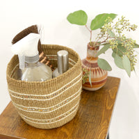open weave with beads/SS