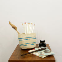 open weave with beads/SS