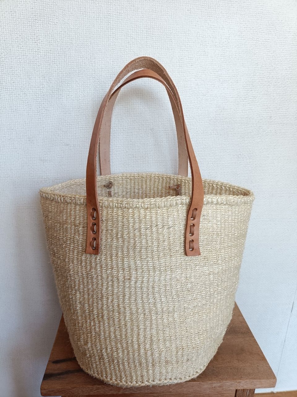 Flat leather handle/55㎝