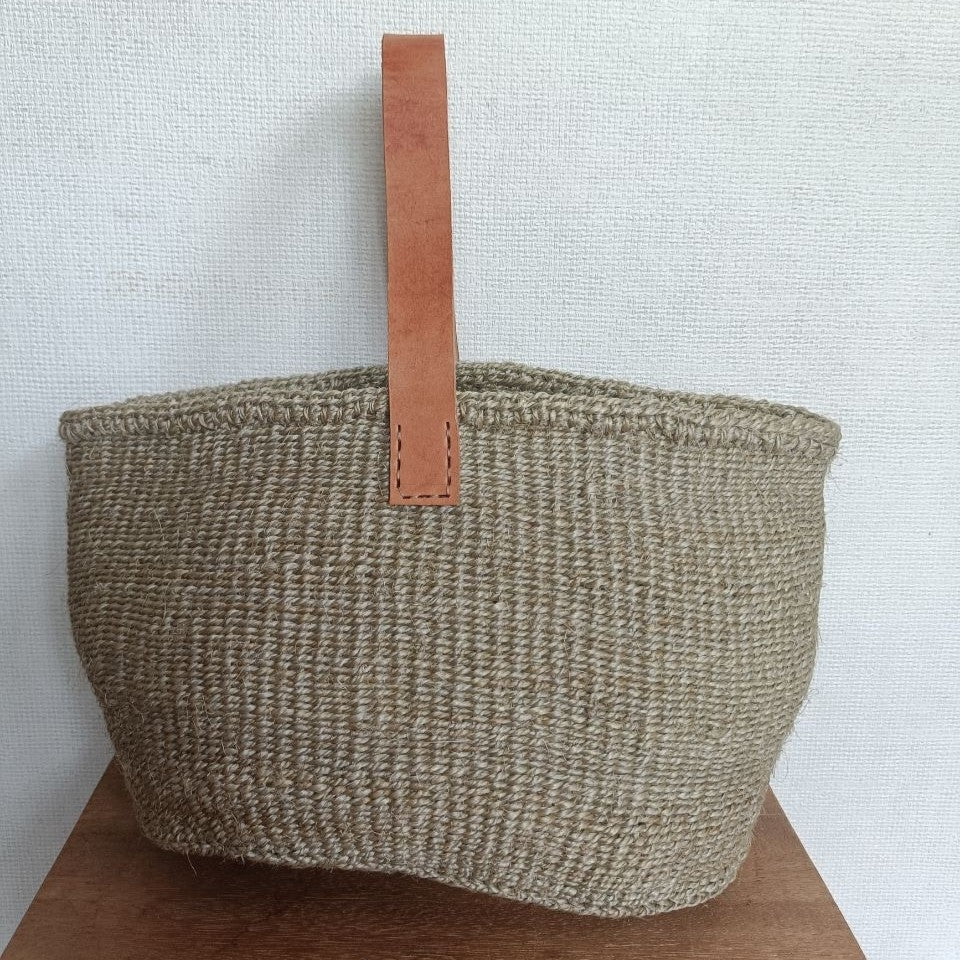 oval basket/S medium grey