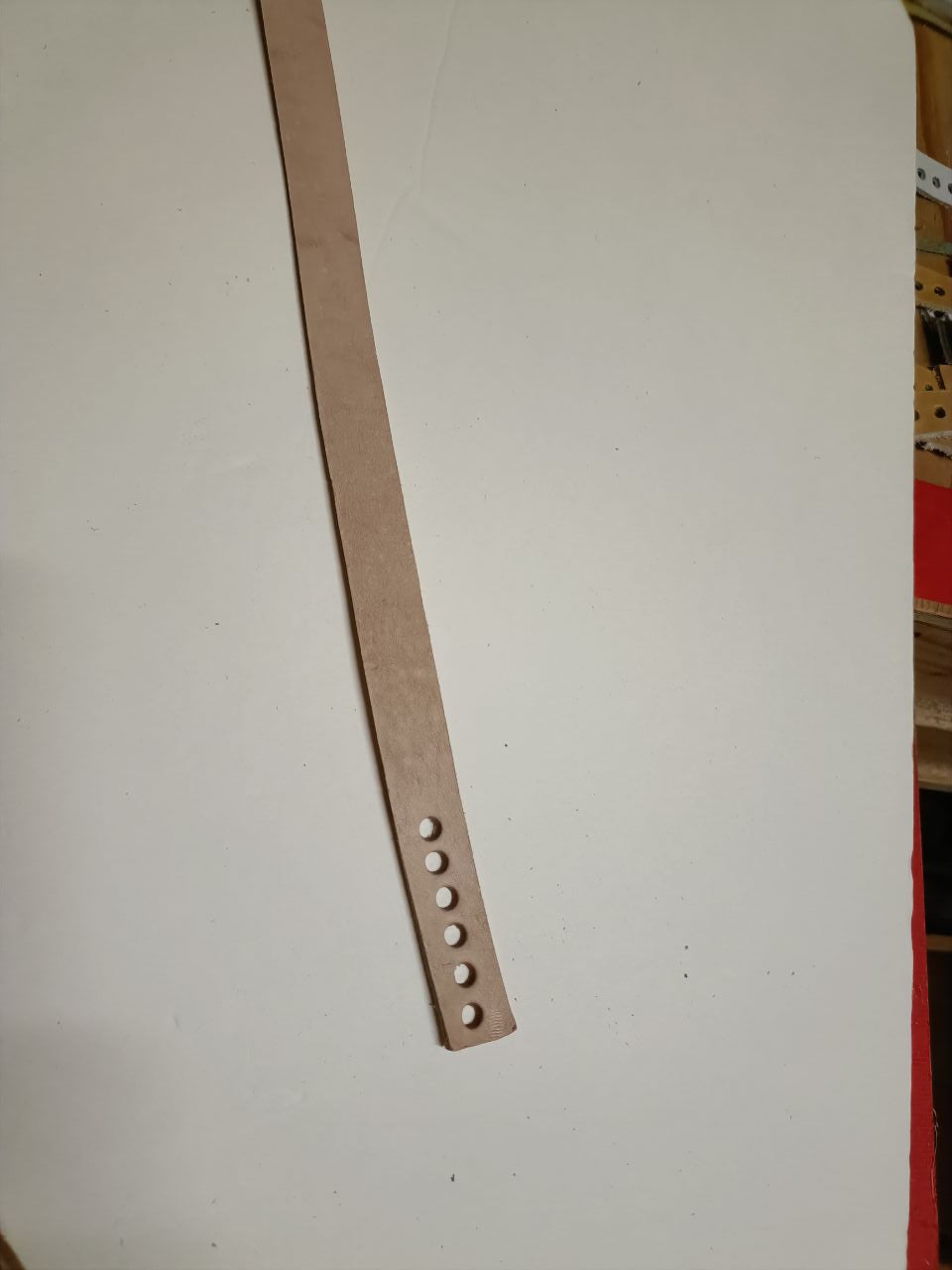 Flat leather handle/55㎝