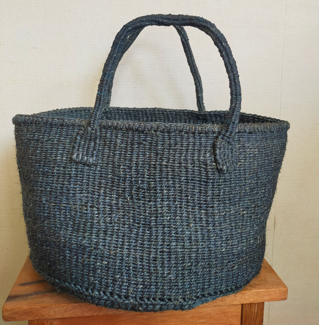 サイザルバスケット LSサイズ ライトブラック