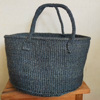 サイザルバスケット LSサイズ ライトブラック