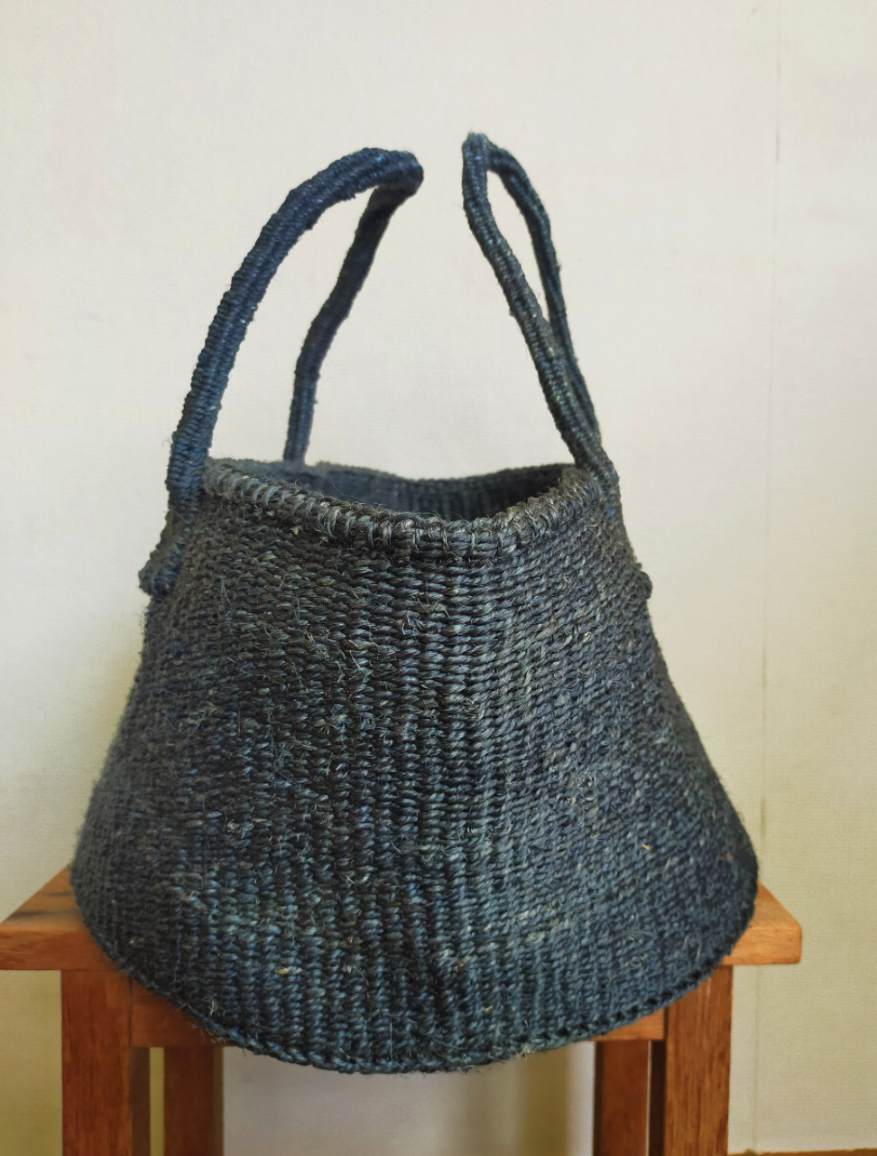 サイザルバスケット LSサイズ ライトブラック