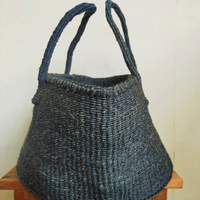 サイザルバスケット LSサイズ ライトブラック