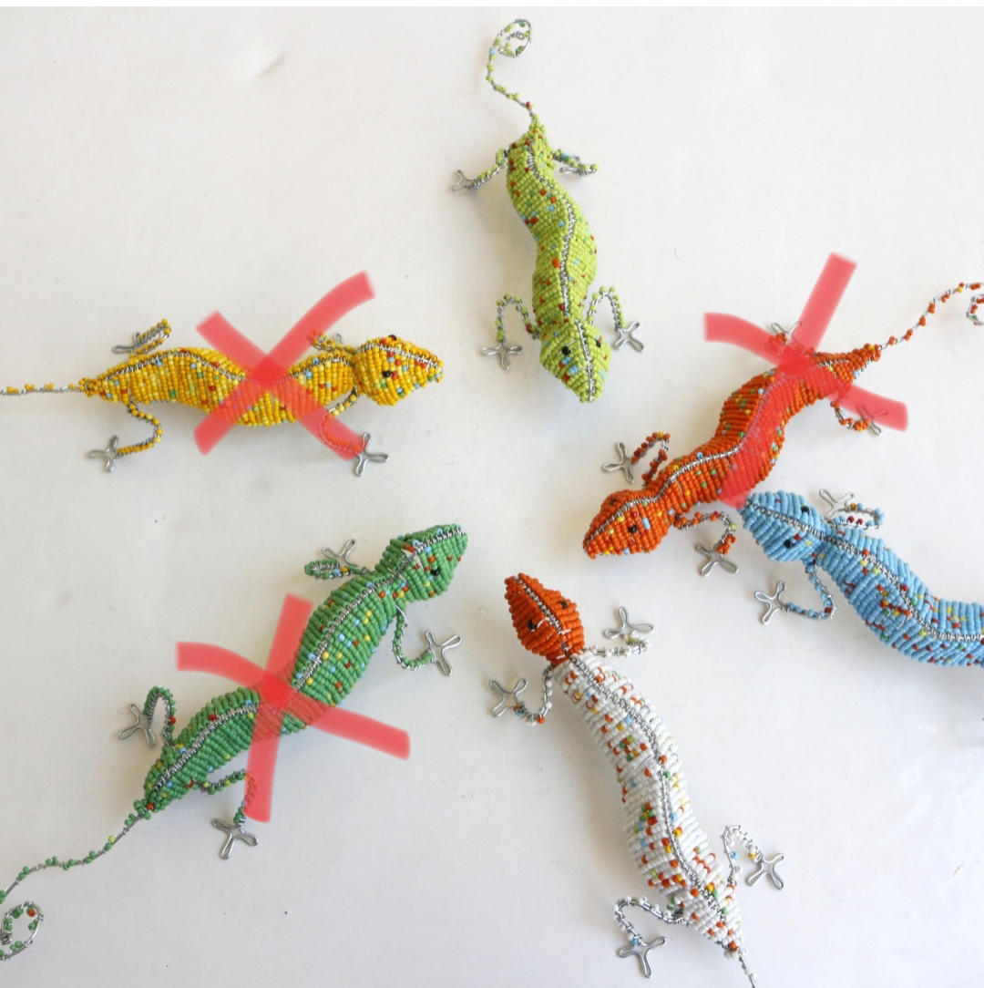 beads animal　⑬とかげ