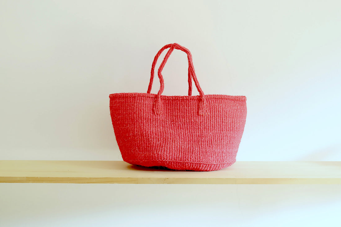 oval basket/LS red orange