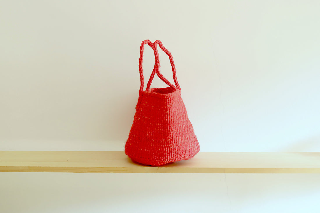 oval basket/LS red orange