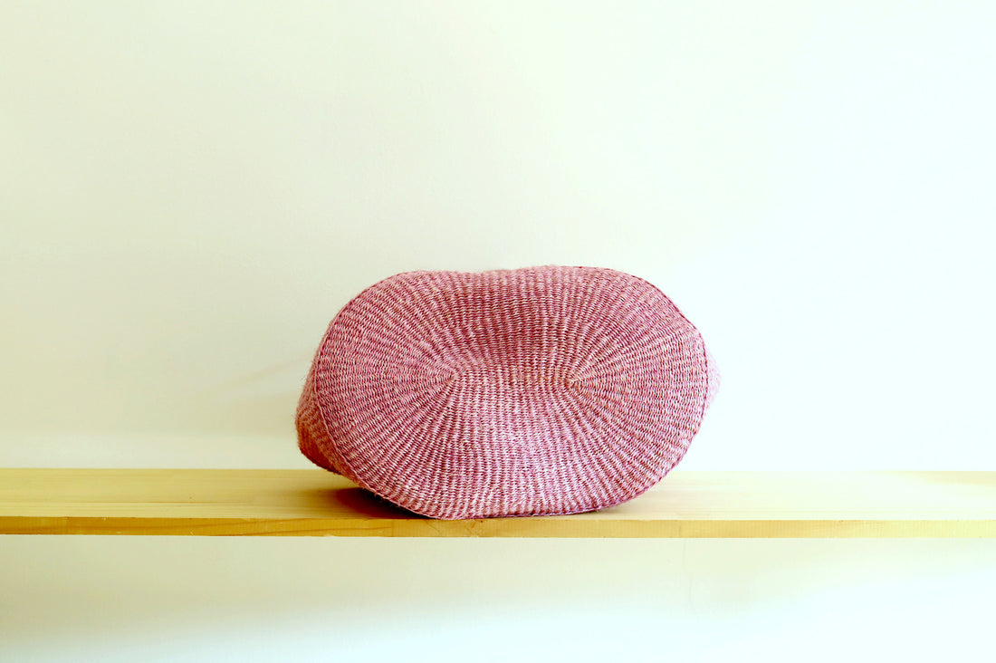 oval basket/LS dirt pink