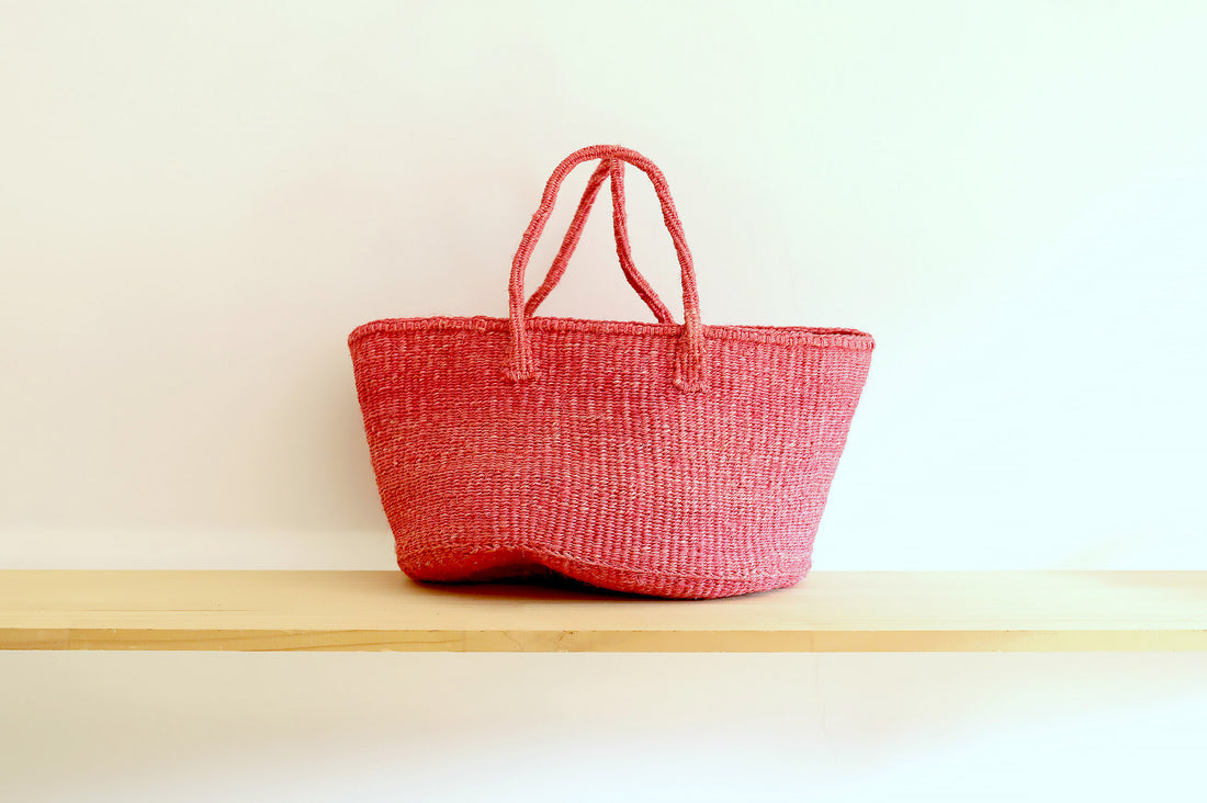 oval basket/LS cherry blossom