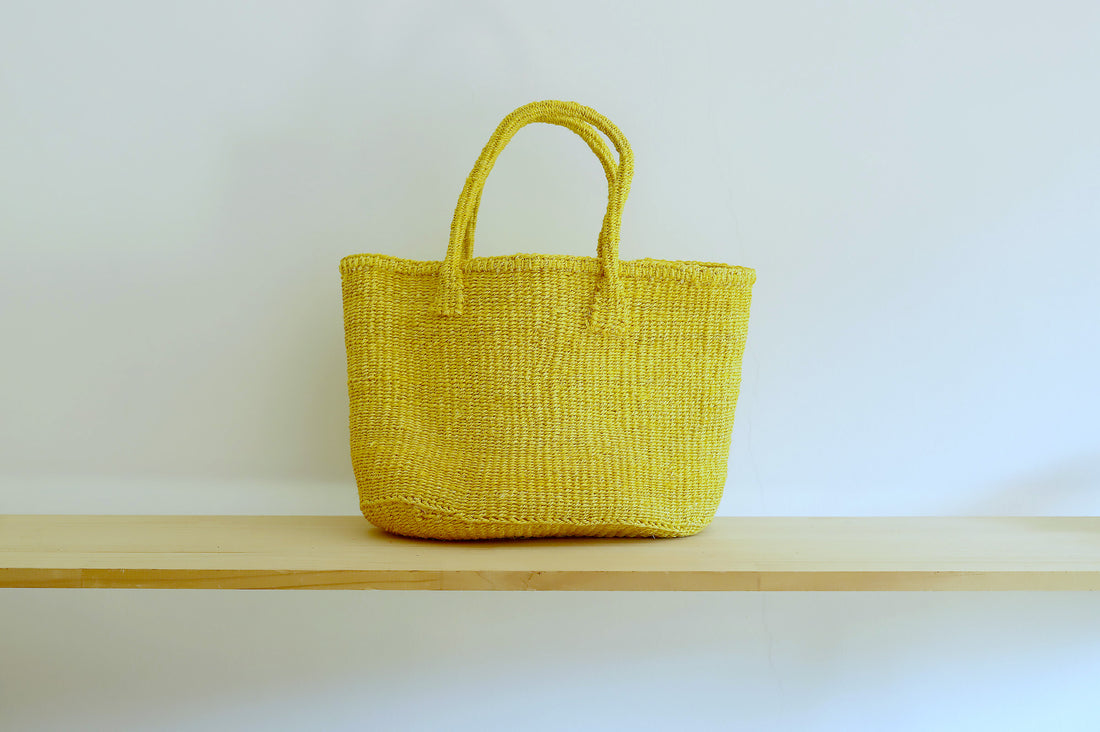 oval basket/high canary yellow
