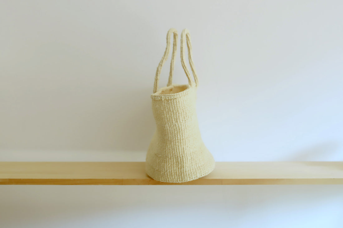 oval basket/high natural