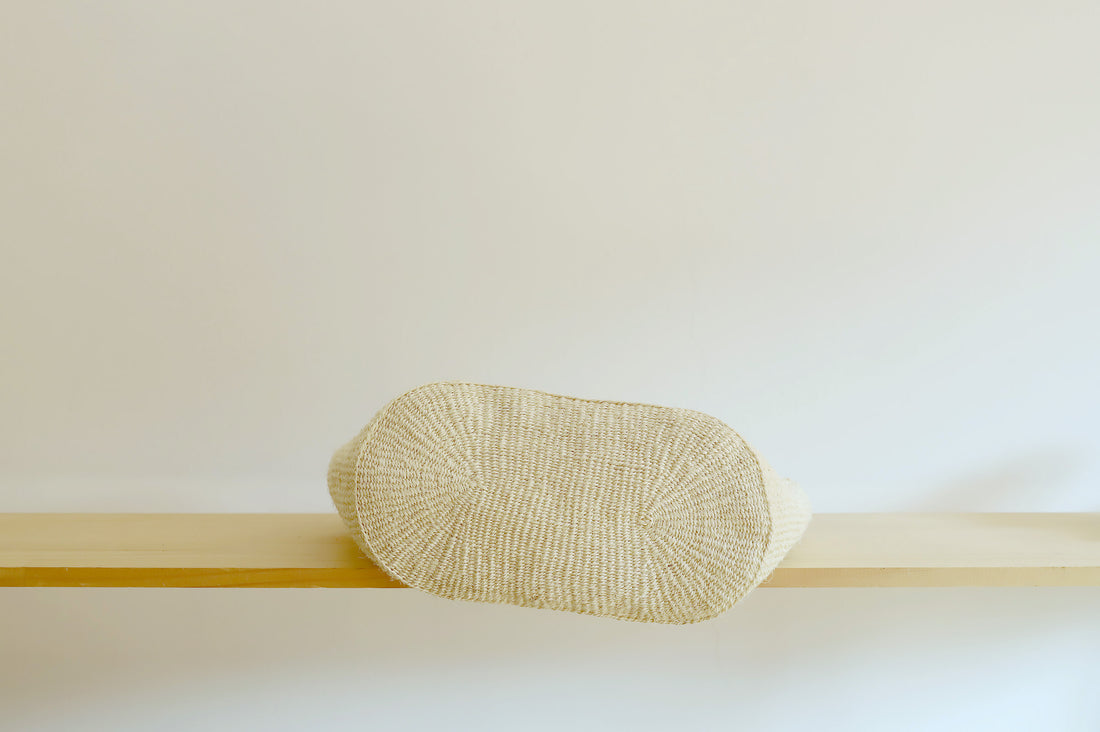 oval basket/high natural