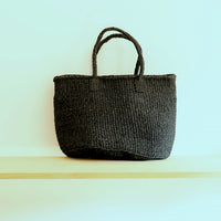 oval basket/high black