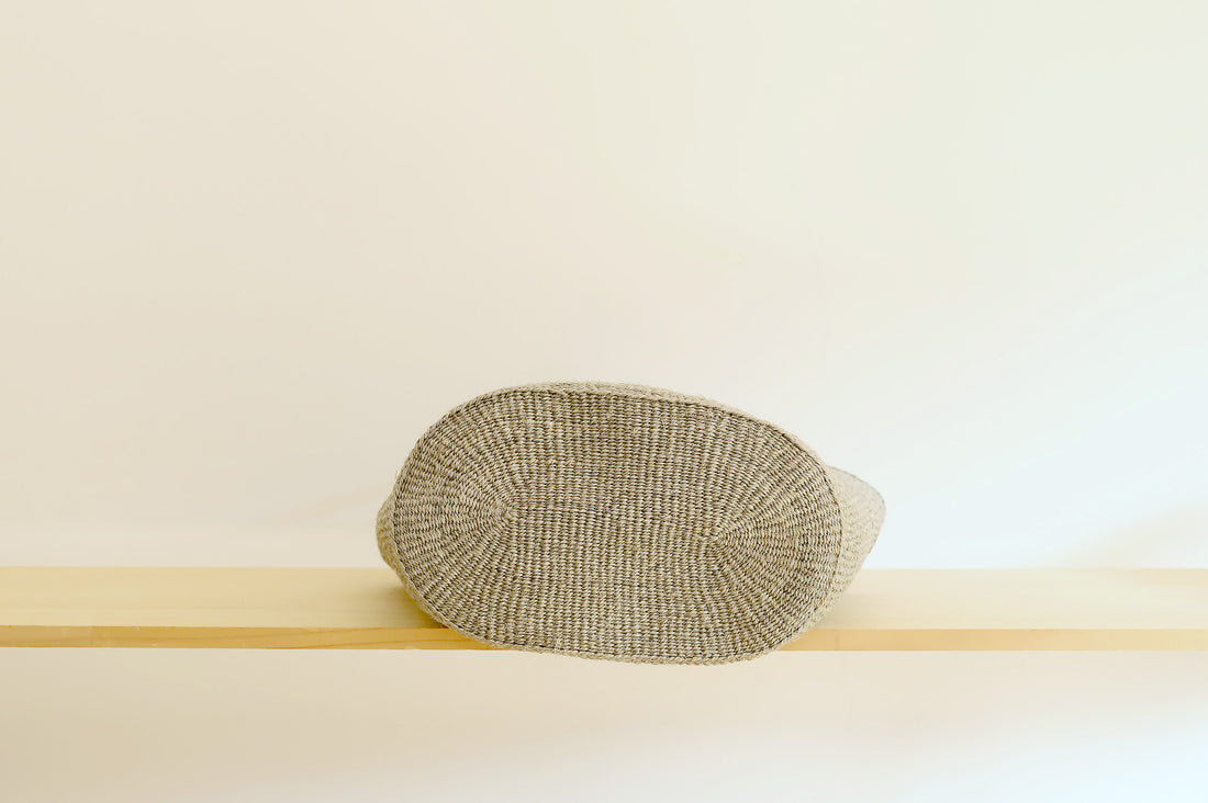 oval basket/high medium grey