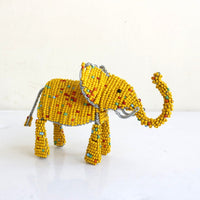 beads animal　⑪ぞう（濃い黄色)