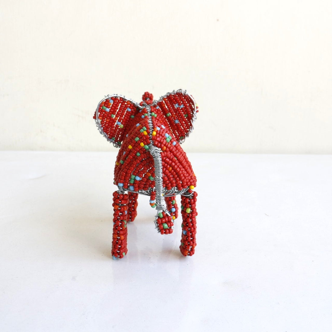 beads animal　⑫ぞう（赤)