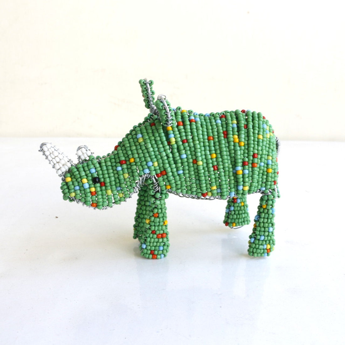 beads animal　⑦サイ（緑)