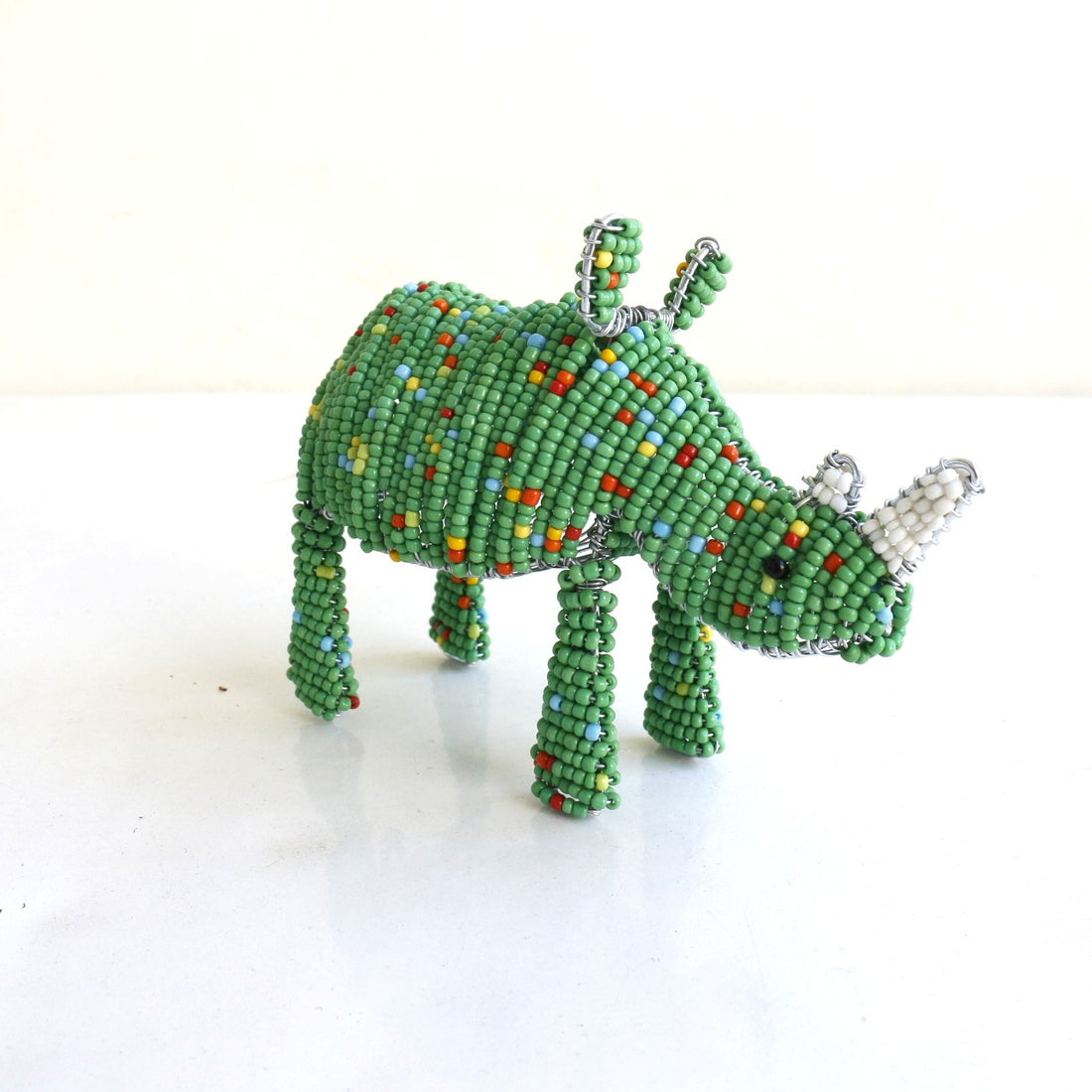 beads animal　⑦サイ（緑)