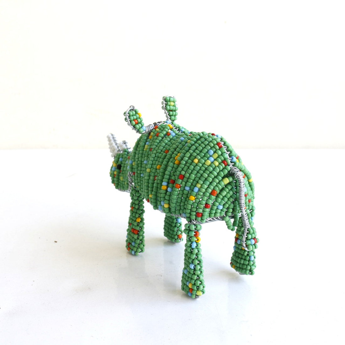 beads animal　⑦サイ（緑)