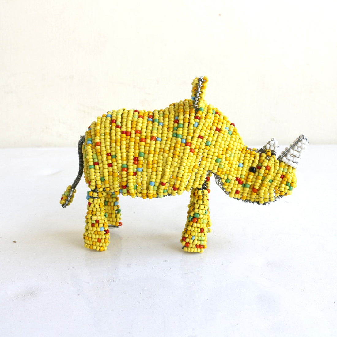 beads animal　⑨サイ（黄色)