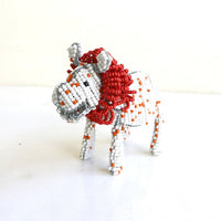 beads animal　③ライオン（白に赤)