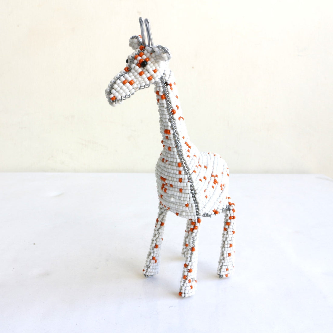 beads animal　⑥キリン（白)