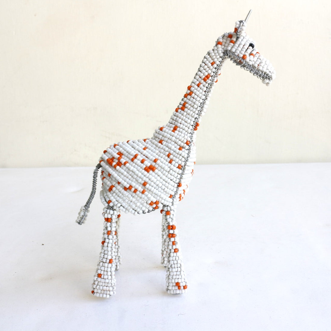 beads animal　⑥キリン（白)