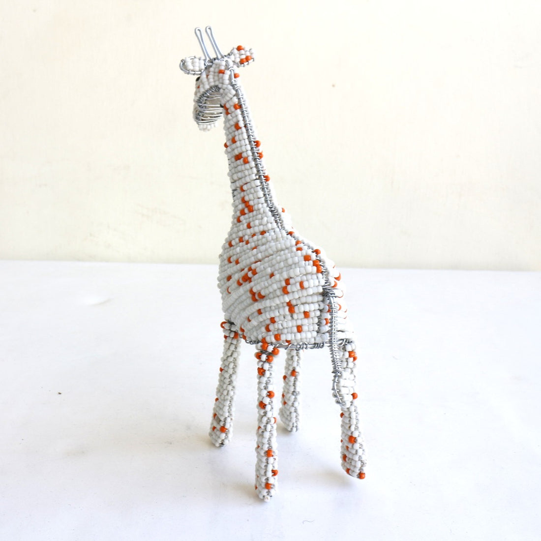 beads animal　⑥キリン（白)