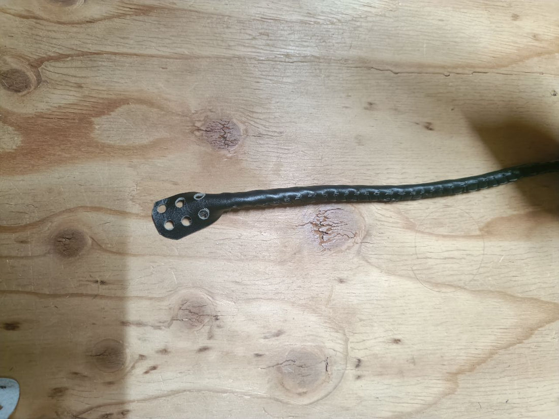Round leather handle/55㎝
